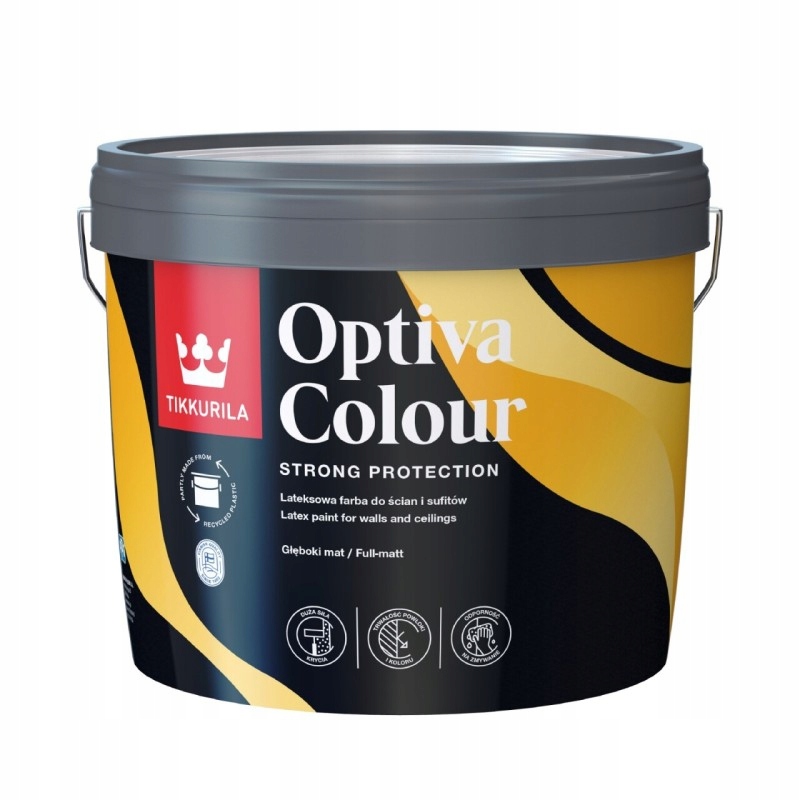 Latexová farba na steny Tikkurila 9 l, biela matná